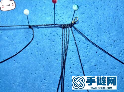 中國結唯美中國風銅珠耳環的制作圖解