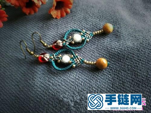 異國風串珠耳飾的詳細制作圖解