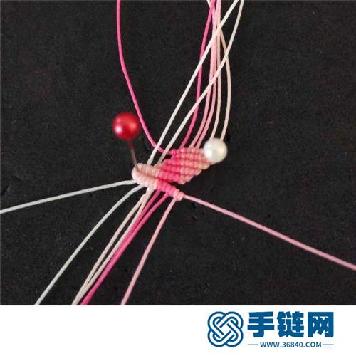 中國結(jié)圓蠟珍珠漂亮小花的詳細(xì)編制方法