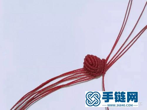 編繩三色堇胸針的制作教程