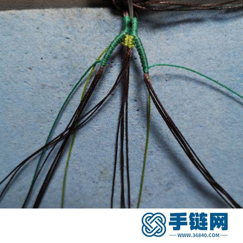 中國結八股辮掛繩尾扣扣頭的詳細編制方法