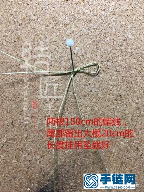 彩金鎖骨鏈掛繩的詳細制作圖解