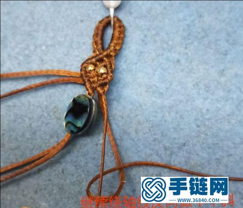 中國結(jié)扁蠟鮑魚貝手繩的詳細(xì)編制方法