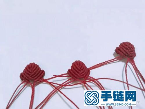 編繩三色堇胸針的制作教程