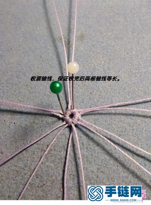 繩編三棱柱形流蘇帽的詳細制作圖解