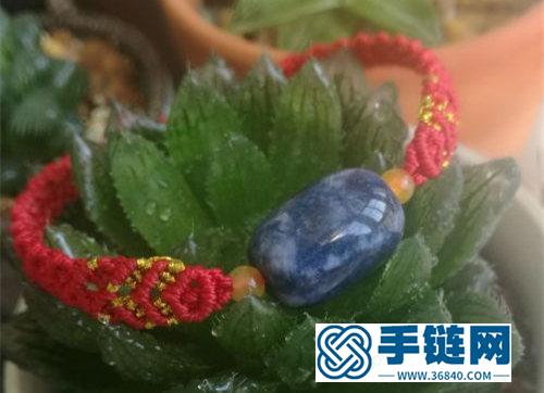 蠟線桶珠手繩的編制方法
