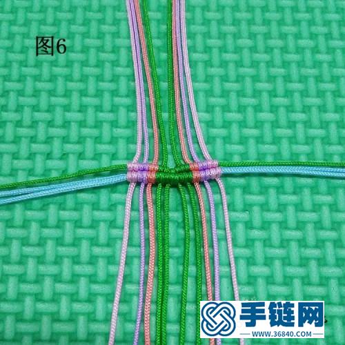 蝴蝶手鏈的詳細編制方法