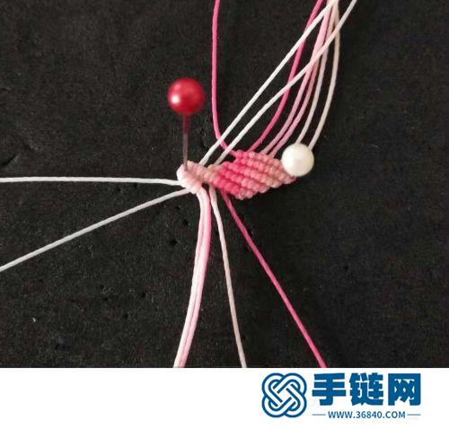 中國結(jié)圓蠟珍珠漂亮小花的詳細(xì)編制方法