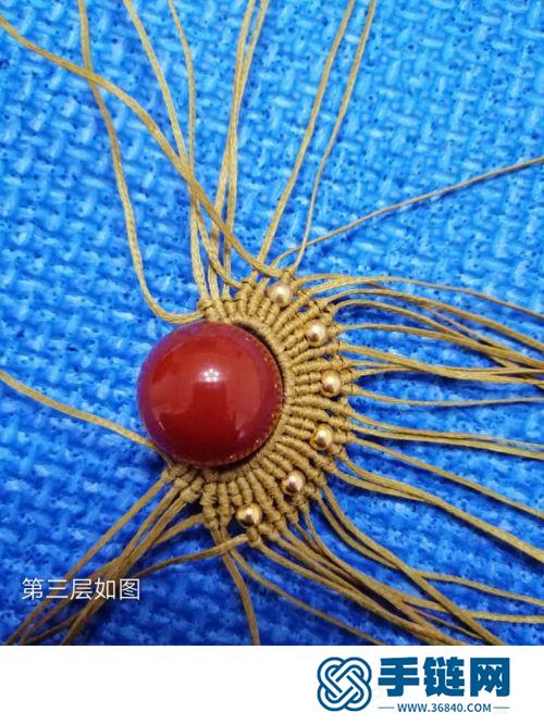 繩編古代將士頭盔造型小掛件的詳細(xì)制作方法