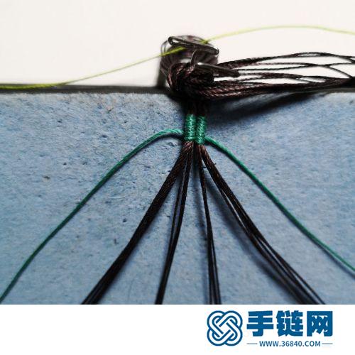 中國結八股辮掛繩尾扣扣頭的詳細編制方法