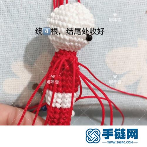 中國結玉線圣誕老人的詳細編制方法