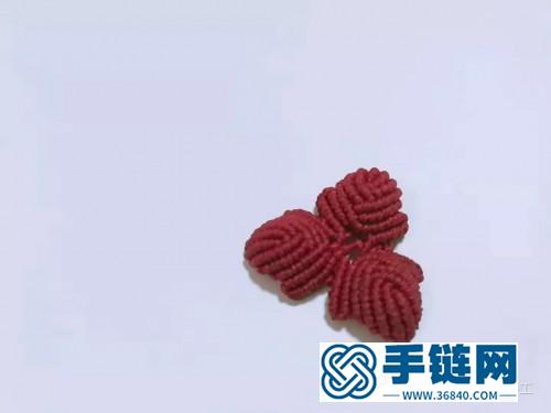 編繩三色堇胸針的制作教程