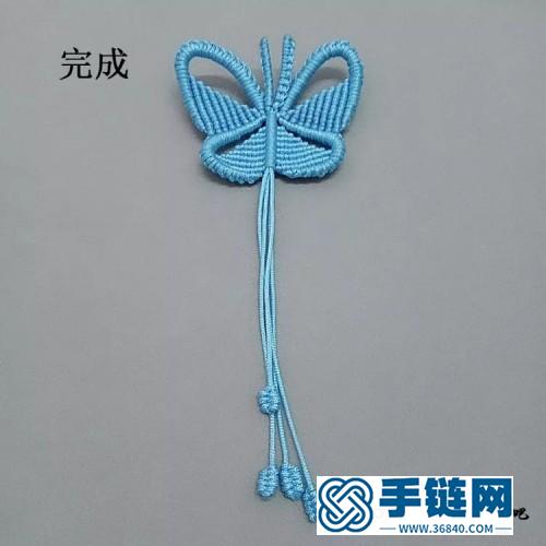 中國結愛心蝴蝶書簽的詳細制作圖解