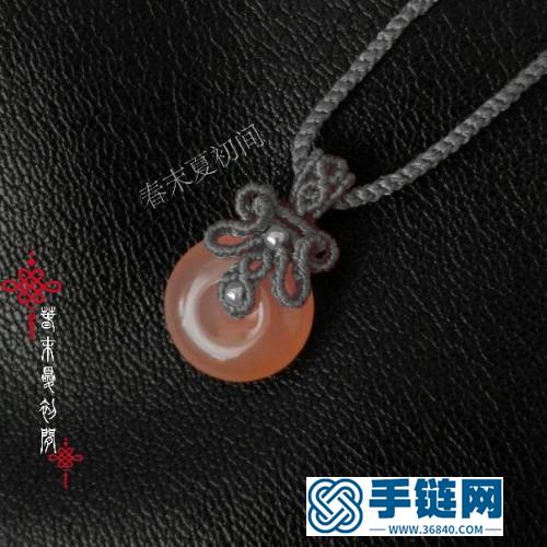 平安扣花結(jié)繩編項(xiàng)鏈的詳細(xì)編制教程