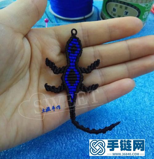 繩編壁虎的制作教程圖片