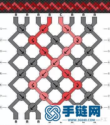 史上最全斜卷結(jié)手鏈走線圖