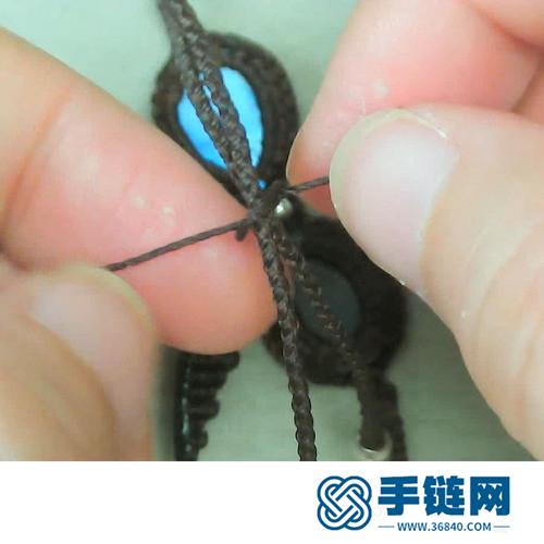 蠟線拉長水滴蝴蝶結的手鏈的詳細制作教程