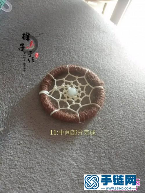 玉線麻繩銀珠戀曲掛飾的詳細制作圖解