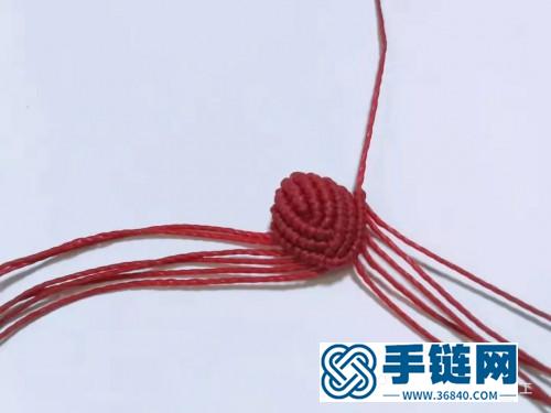 編繩三色堇胸針的制作教程