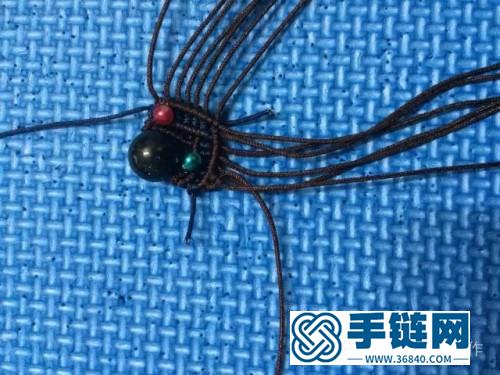 繩編藍(lán)金沙復(fù)古耳環(huán)的詳細(xì)制作圖解