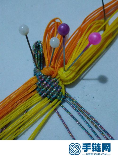 中國結扁蠟蓮花掛飾的詳細制作教程
