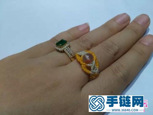 一步步教你南紅珠斜卷結戒指的詳細制作步驟圖