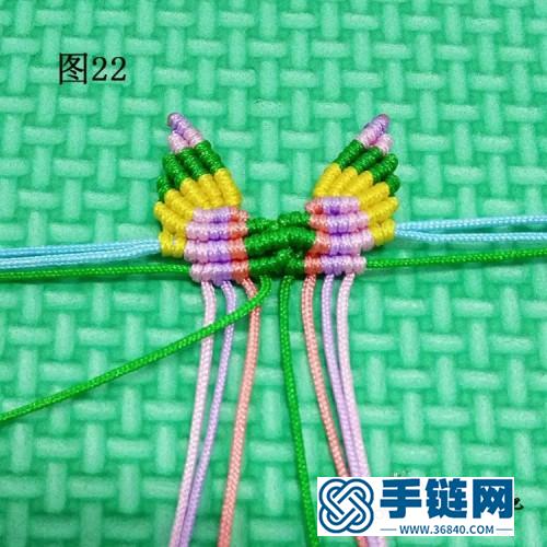 蝴蝶手鏈的詳細編制方法