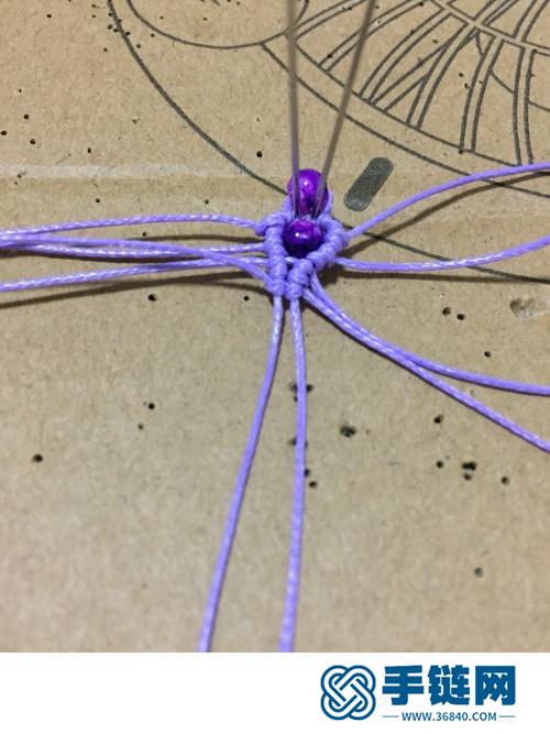 中國結蠟線串珠耳飾的詳細制作圖解