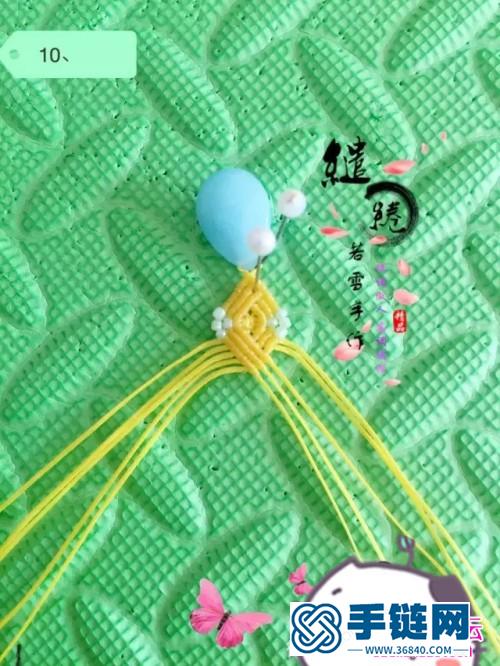 中國結(jié)清麗耳墜的制作圖解