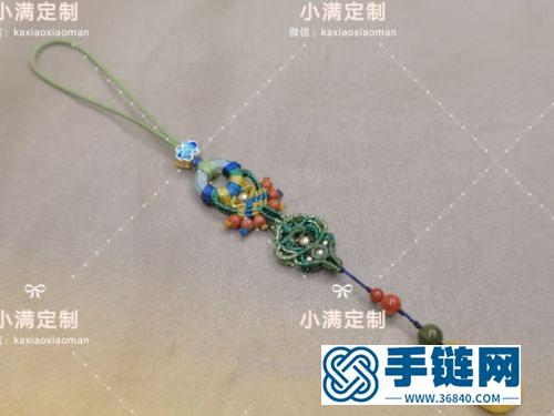中國結(jié)蜜蠟雙面小掛件的詳細編制方法