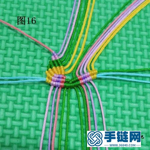 蝴蝶手鏈的詳細編制方法