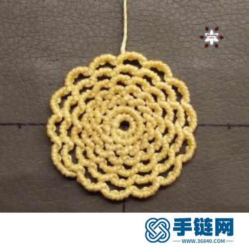 中國結蠟線瑪瑙珠花朵耳環