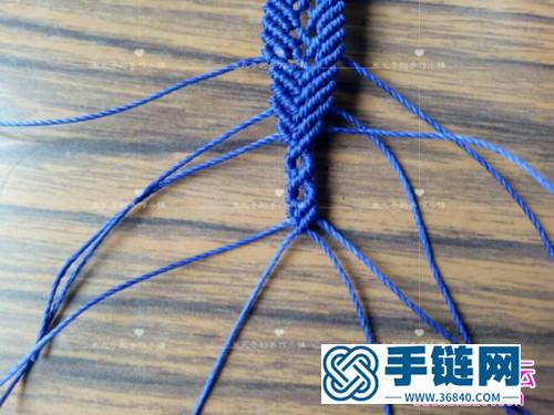 繩編藍(lán)色多瑙河手表帶的詳細(xì)編制教程