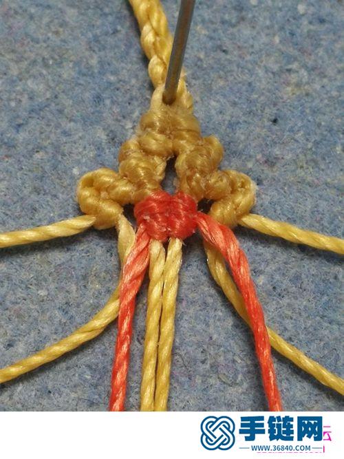 圓蠟線紫藤花開耳環的詳細制作圖解