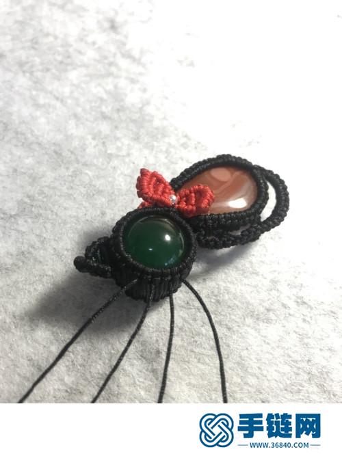 立體雙面斜卷結(jié)小貓咪掛飾的詳細(xì)制作圖解