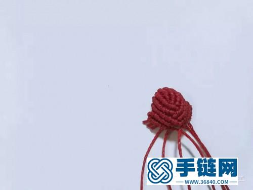 編繩三色堇胸針的制作教程