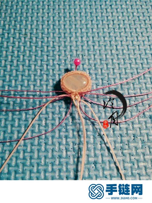 扁蠟金線月光石戒指的制作圖解