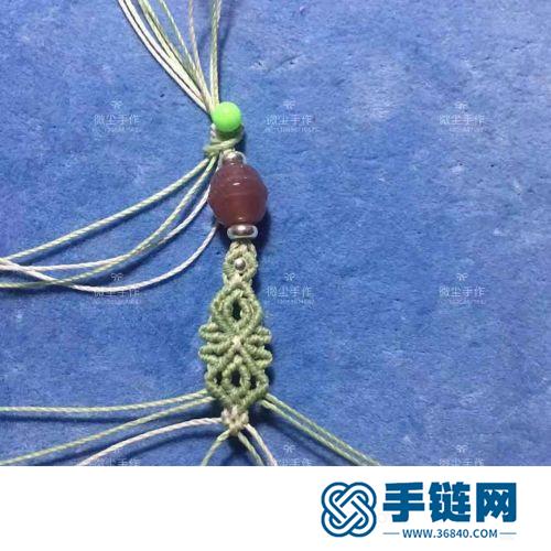 中國結珊瑚玉鈴鐺手繩的詳細編制方法