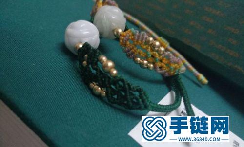中國(guó)結(jié)蠟線翡翠玫瑰珠手鏈的詳細(xì)編制方法