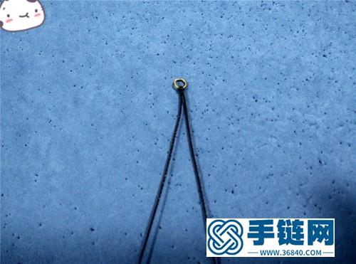 中國結唯美中國風銅珠耳環的制作圖解