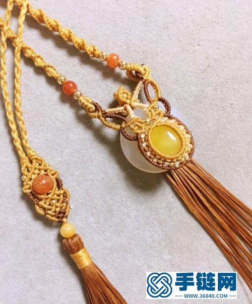 中國結(jié)玉線流蘇平安扣的詳細(xì)制作方法