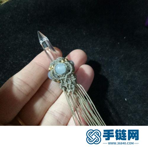 蠟線水晶六棱柱項鏈吊墜的詳細(xì)制作圖解