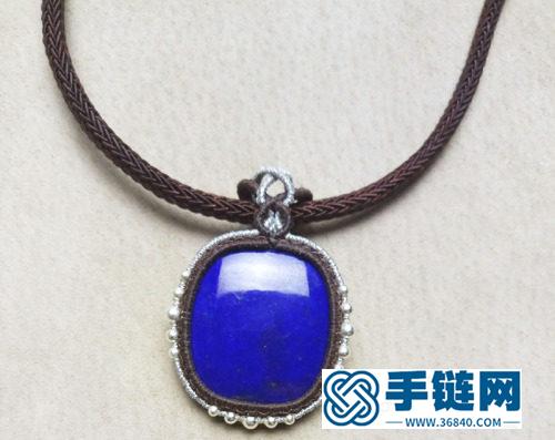 中國結蠟線基礎包邊項鏈吊墜的詳細制作圖解