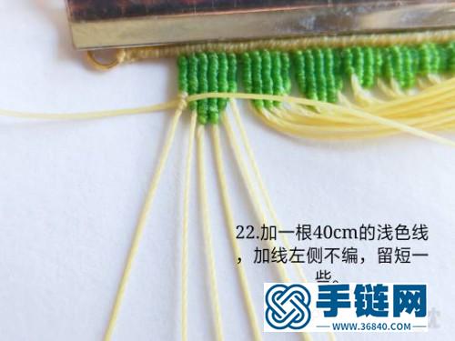 繩編仿真葉子耳墜的詳細編制教程