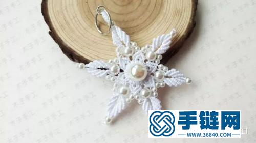 中國(guó)結(jié)五彩繽紛的雪花掛件的詳細(xì)編制步驟圖