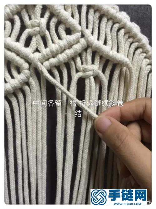 棉繩圓形壁掛的詳細制作圖解