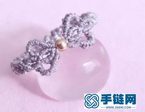 少女心爆棚的繩編蝴蝶結戒指的詳細教程