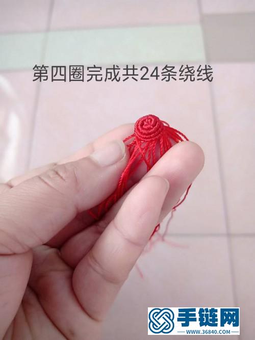 中國結(jié)玉線小蘋果掛飾的詳細(xì)制作教程