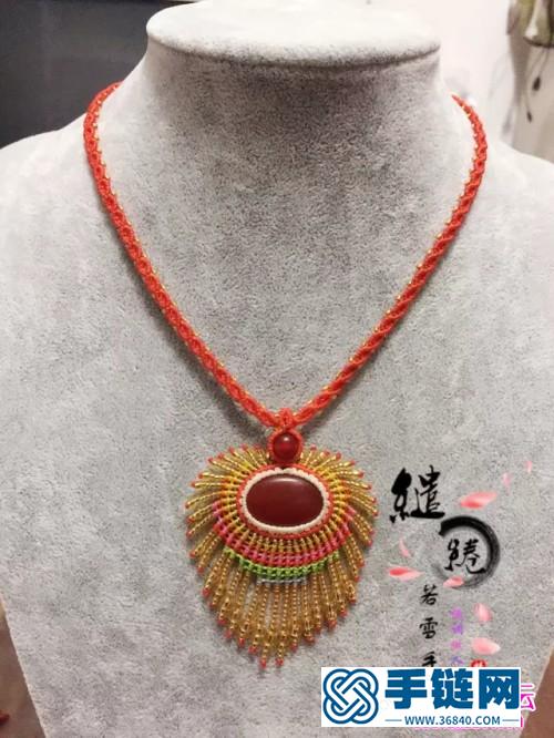 蠟線繩編國(guó)色天香項(xiàng)鏈的詳細(xì)制作圖解