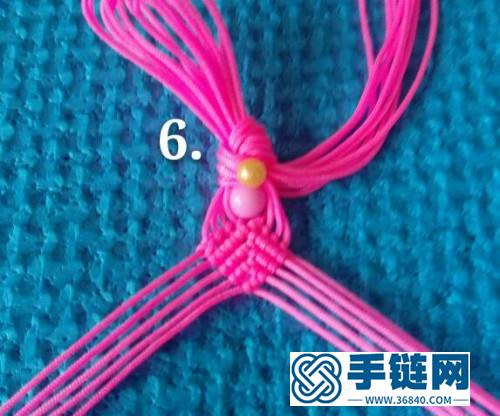 繩編花式串珠手鏈的詳細編制教程